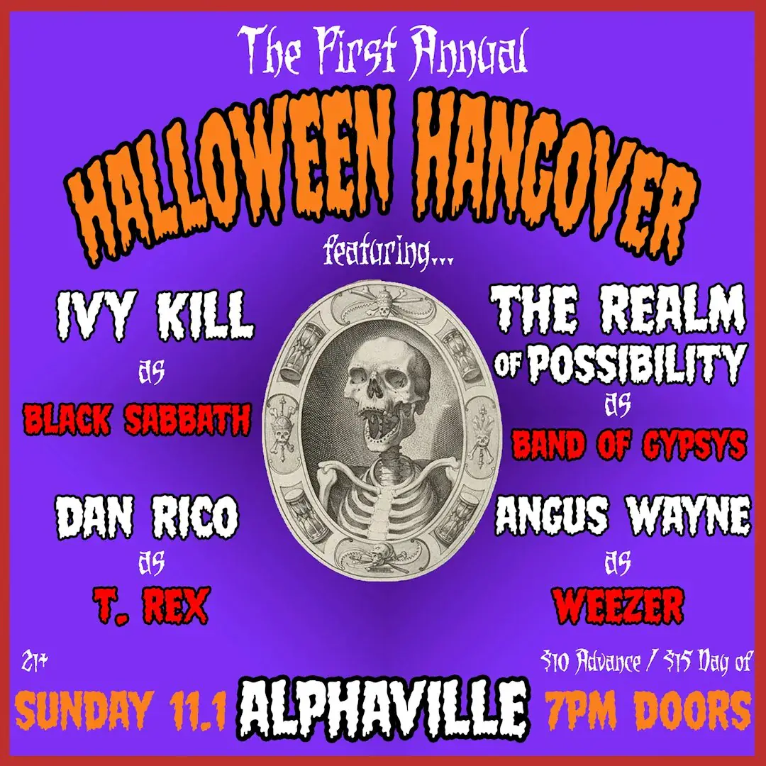 Halloween Hangover: Black Sabbath, Band of Gypsys, Weezer, T. Rex