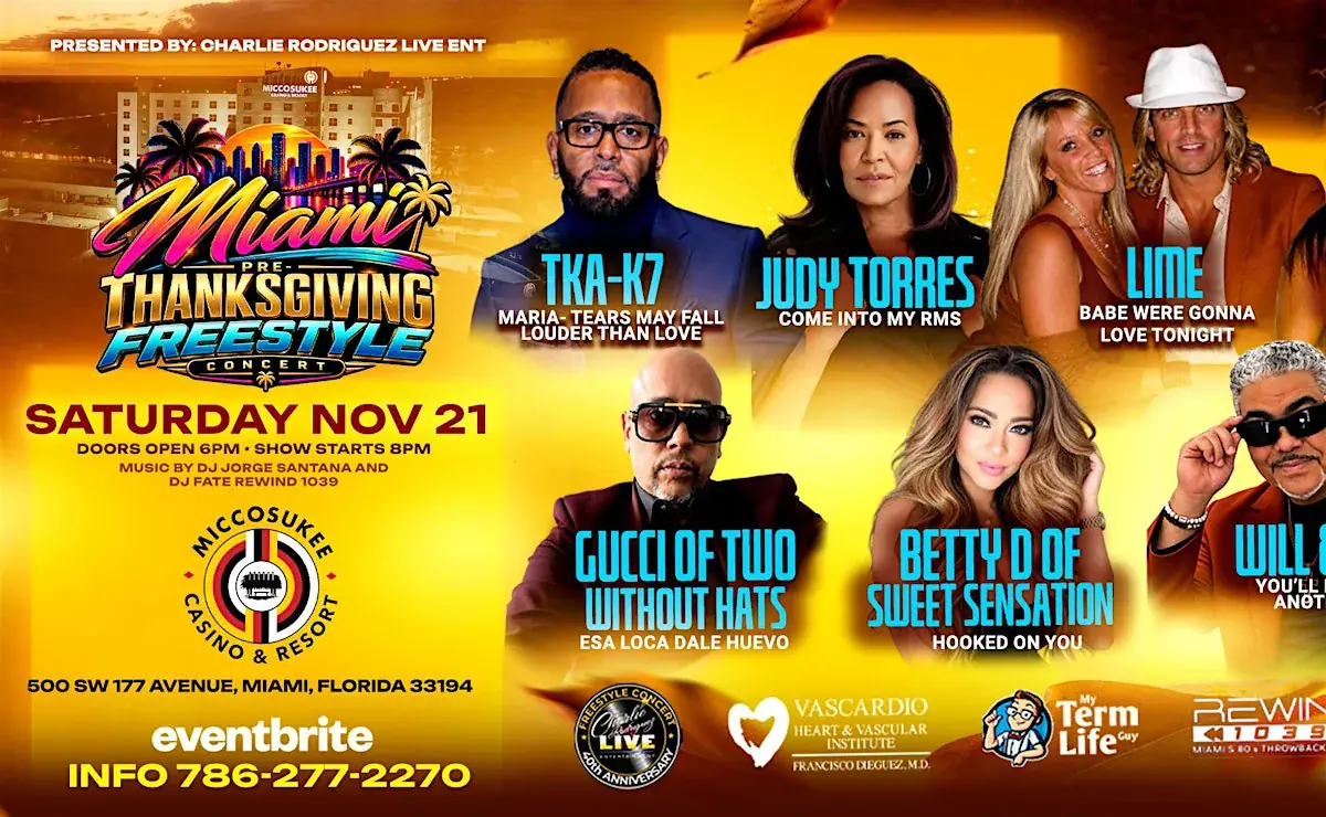MIAMI PRE-THANKSGIVING FREESTYLE CONCERT