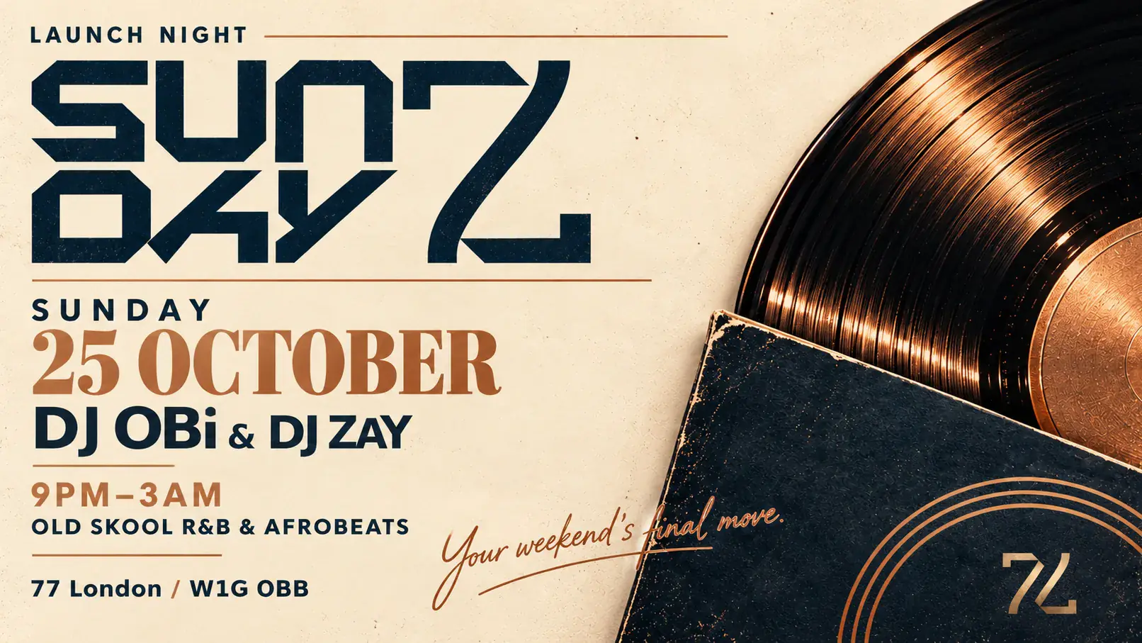 77 PRÄSENTIERT SUNDAYZ: DJ OBI