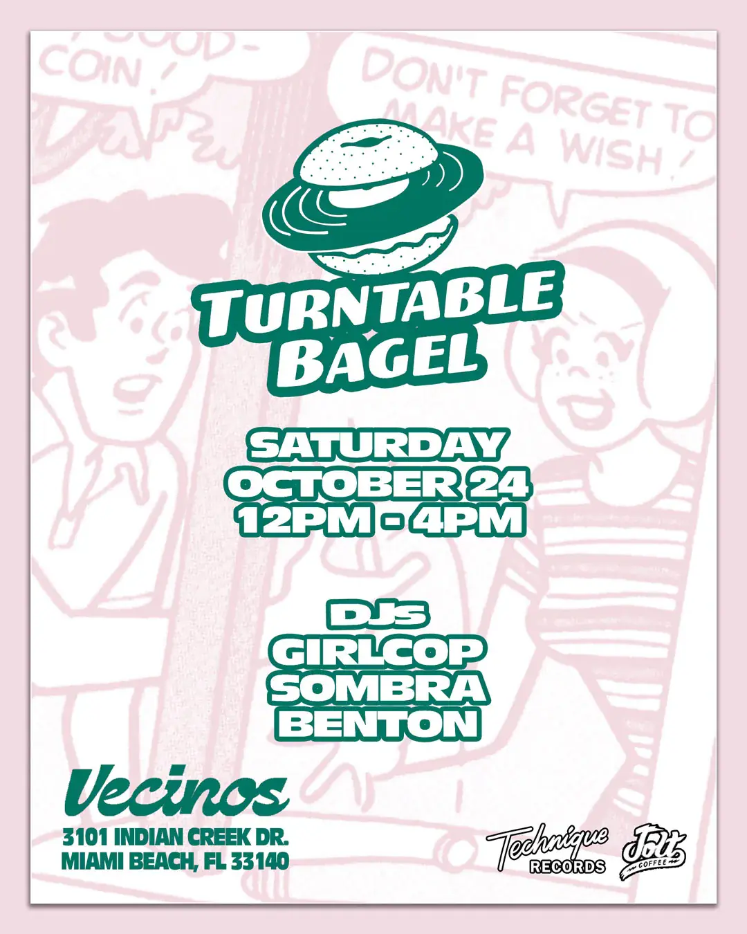 Turntable Bagel - Girlcop, Sombra, Benton