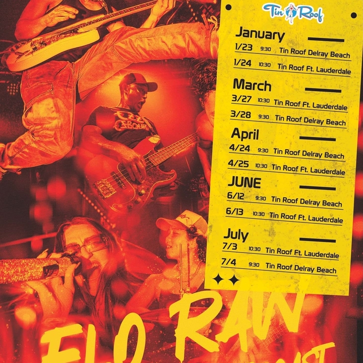 FLO-RAW @ TIN ROOF DELRAY BEACH