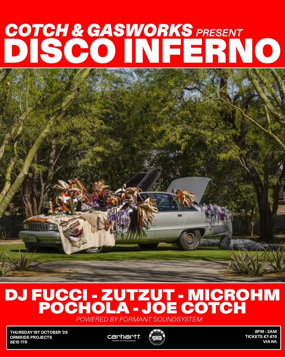 COTCH x Gasworks Gallery present: Disco Inferno with Dj Fucci, Zut Zut, Microhm, Pochola