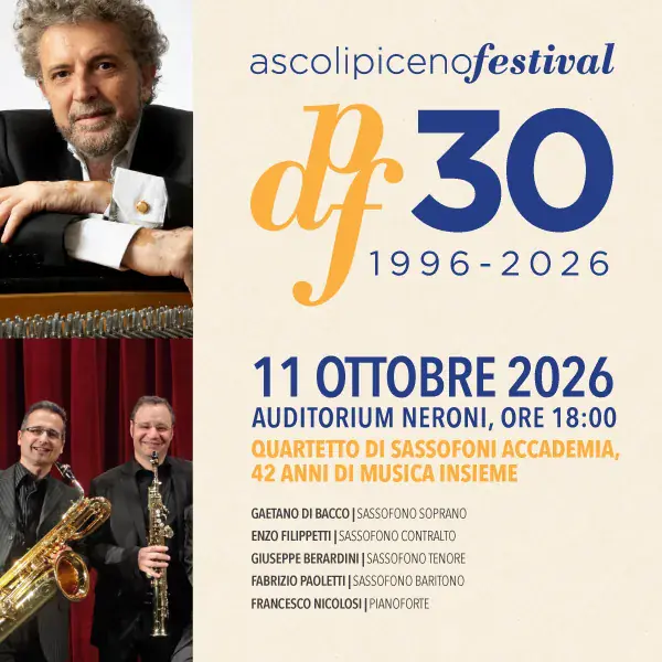 Quartetto di sassofoni accademia, 42 anni di musica insieme (linguaggi diversi)