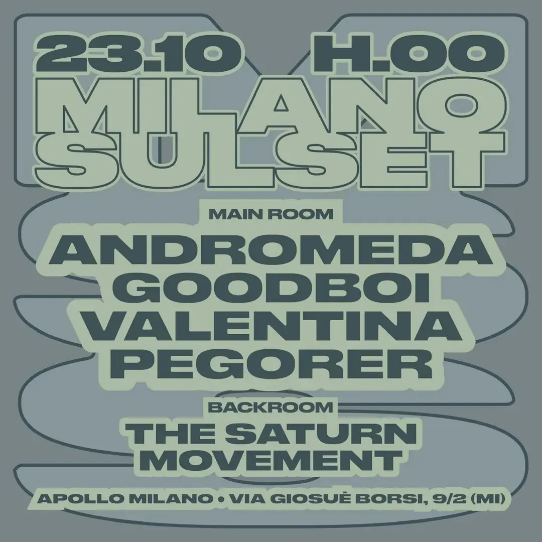 Apollo w Milano sul set and Saturn movement