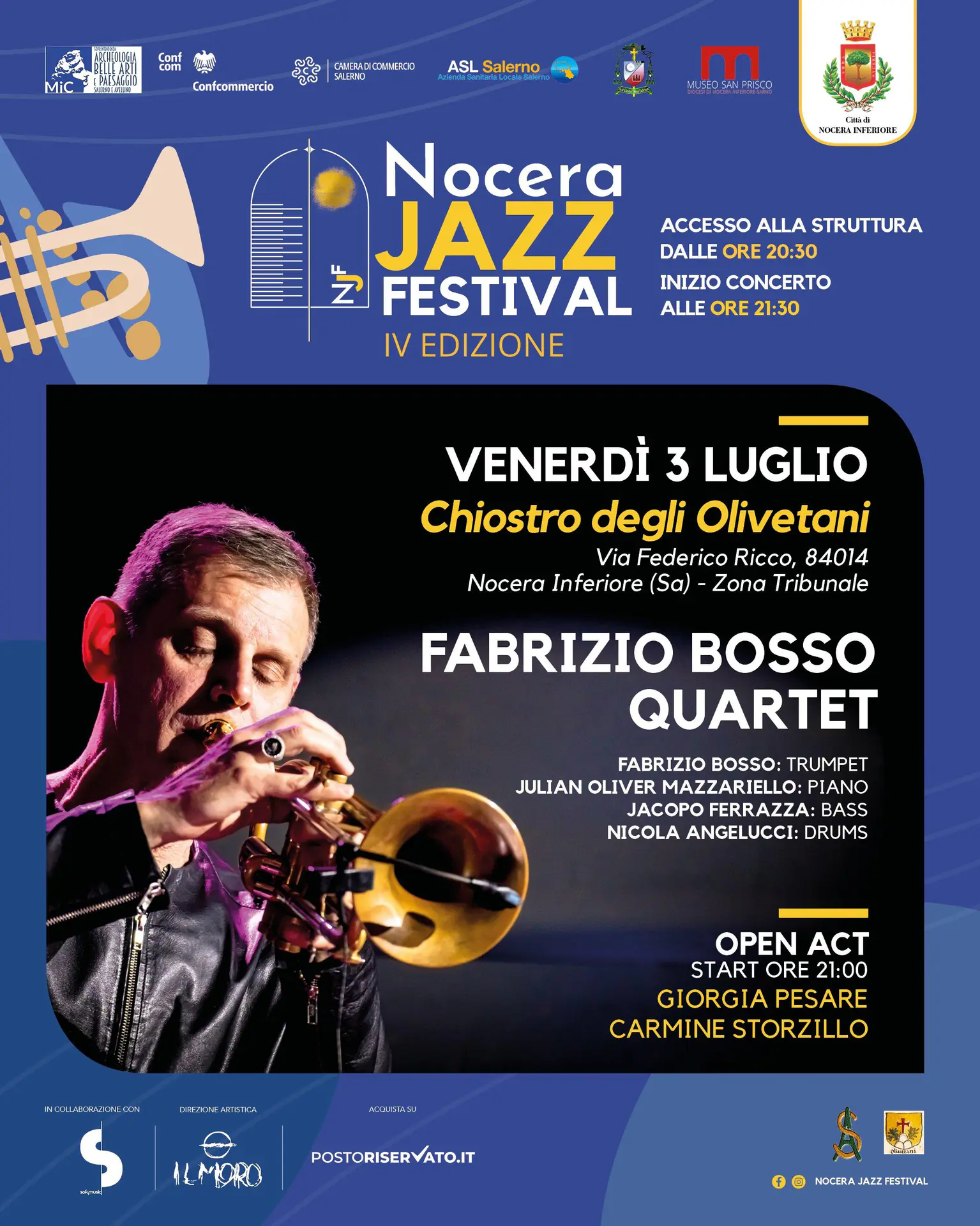 Fabrizio Bosso Quartet | Nocera Jazz Festival
