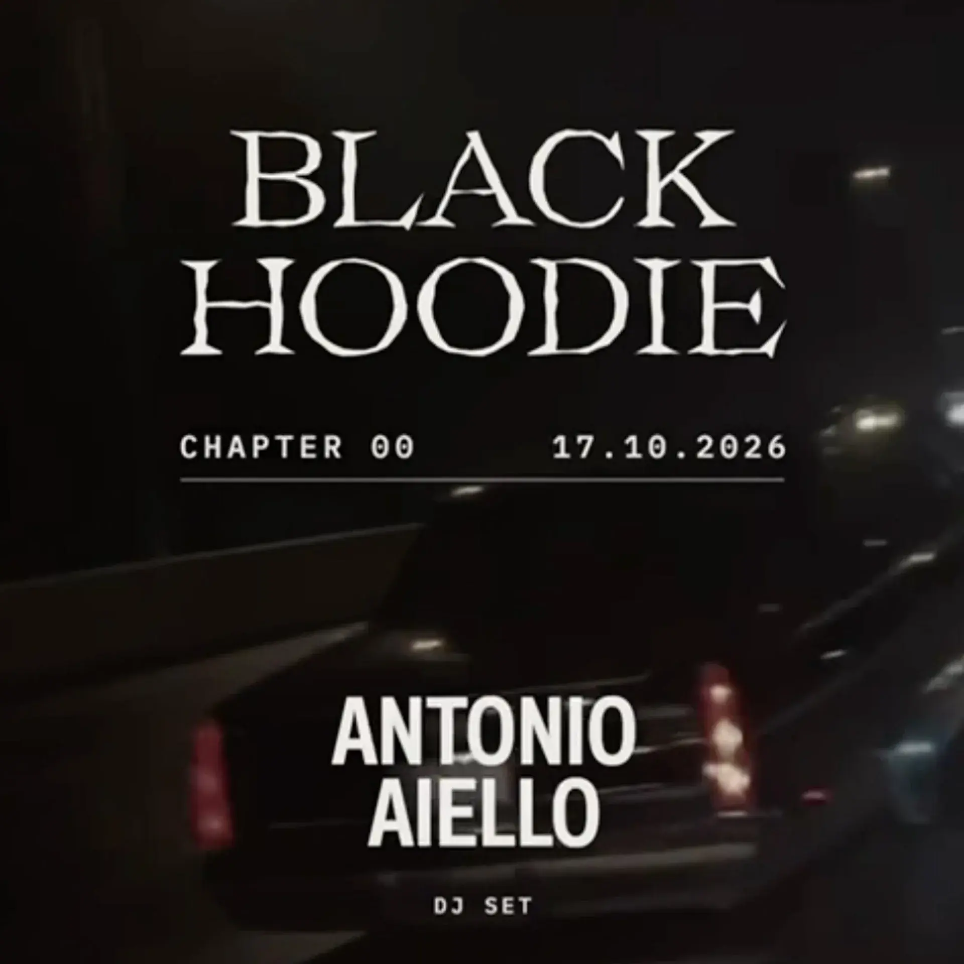 BLACK HOODIE - DJ SET