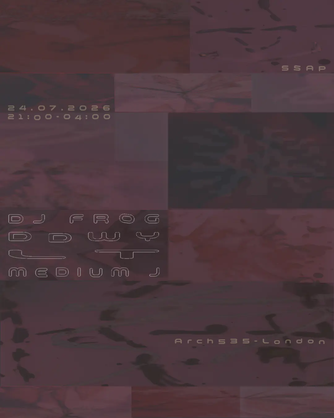 SSAP: DJ Frog, ddwy, LT, Medium J