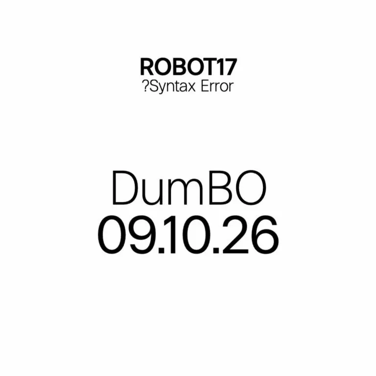 ROBOT Festival #17 - DumBO Friday