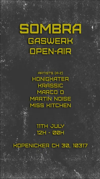 Sombra Gaswerk Open Air