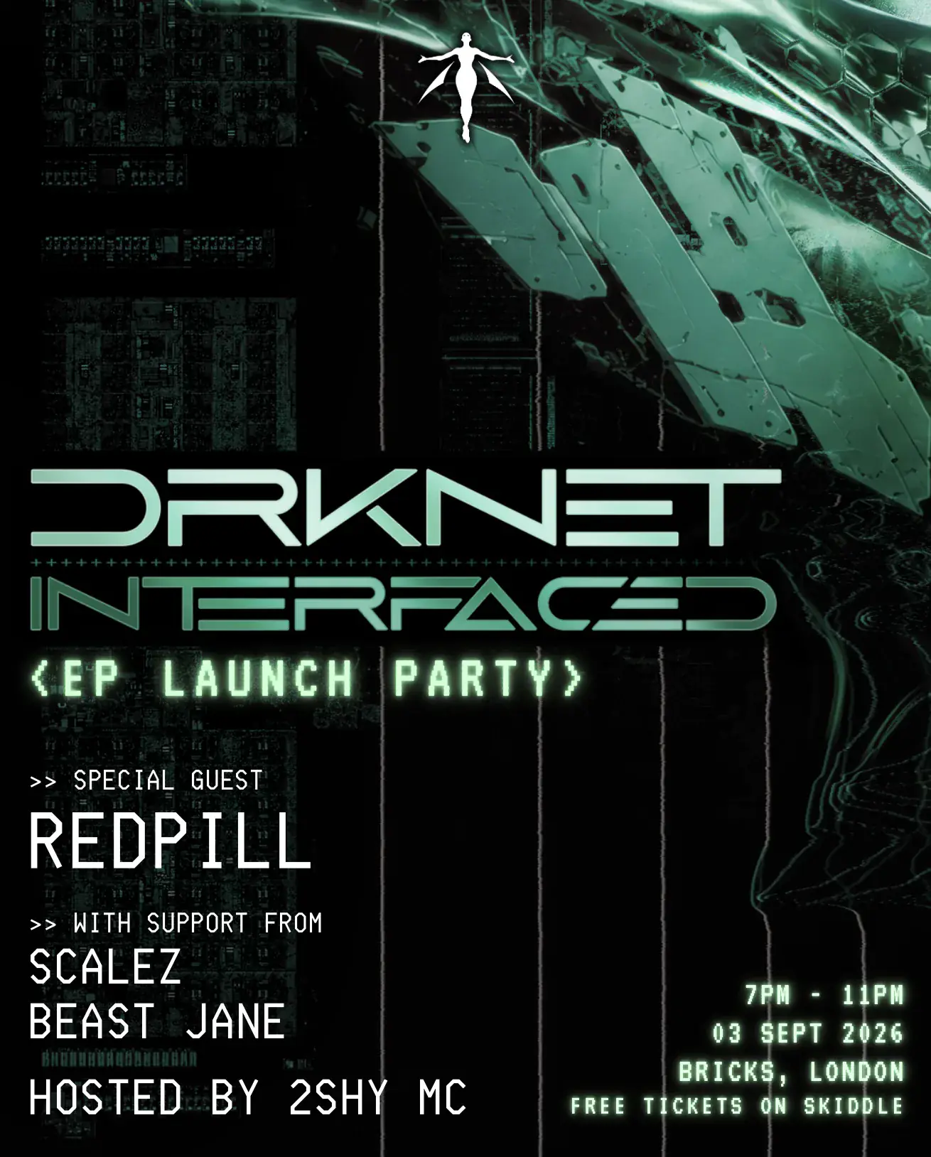 DRKNET 'INTERFACED' EP - Launch Party (+ special guest Redpill)