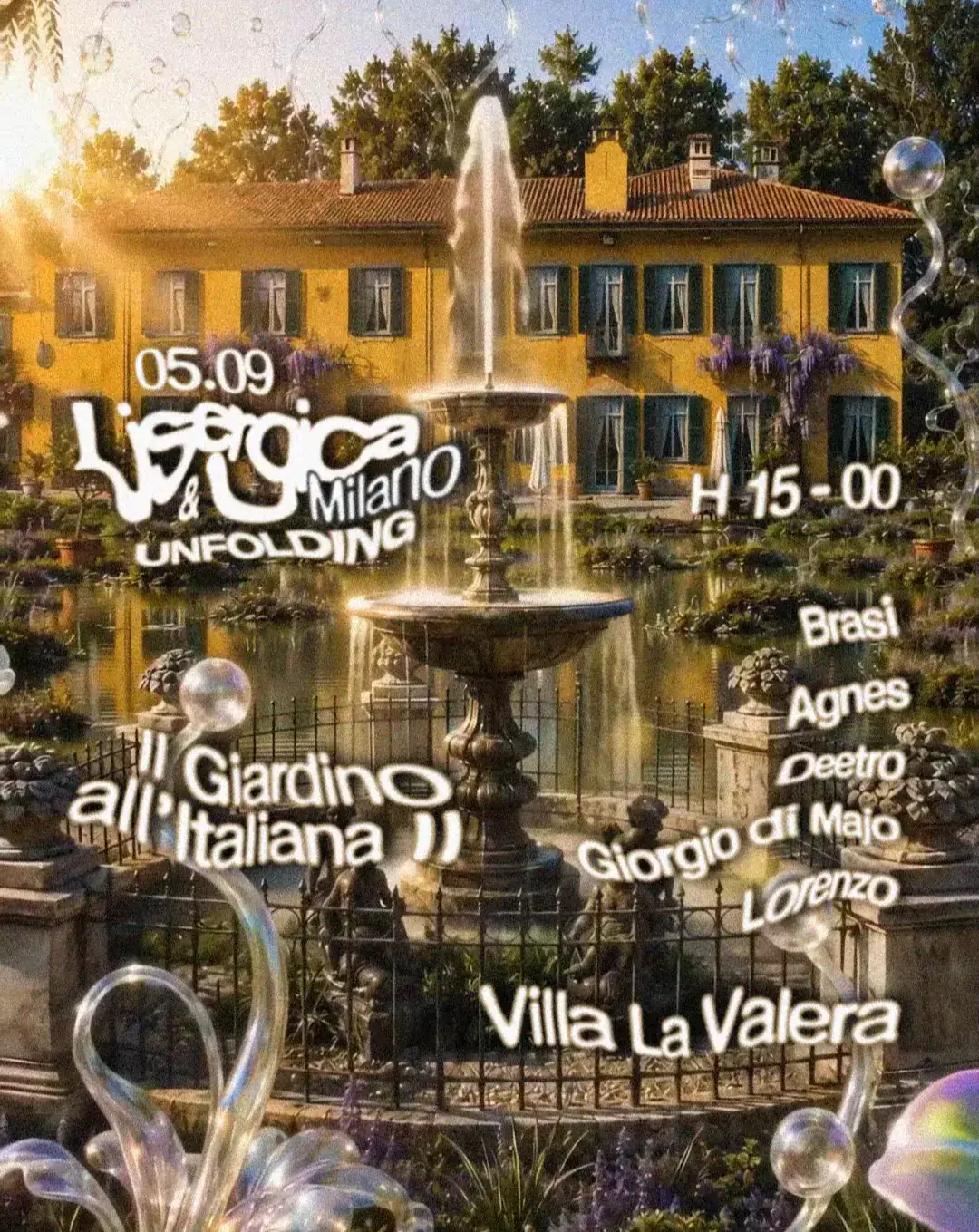 Lisergica & UNFOLDING pres: Il Giardino all'Italiana II - Milano 05.09