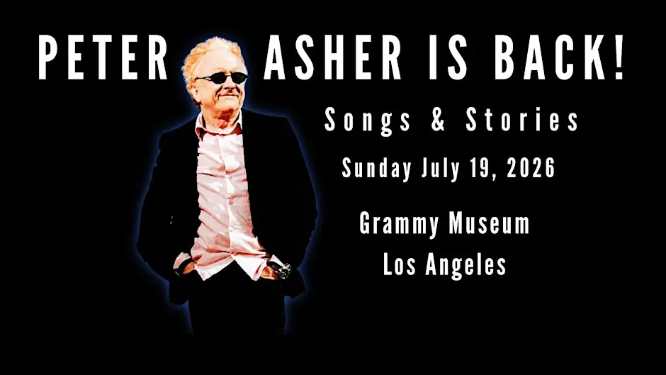 Peter Asher: Songs & Stories 6.30 PM