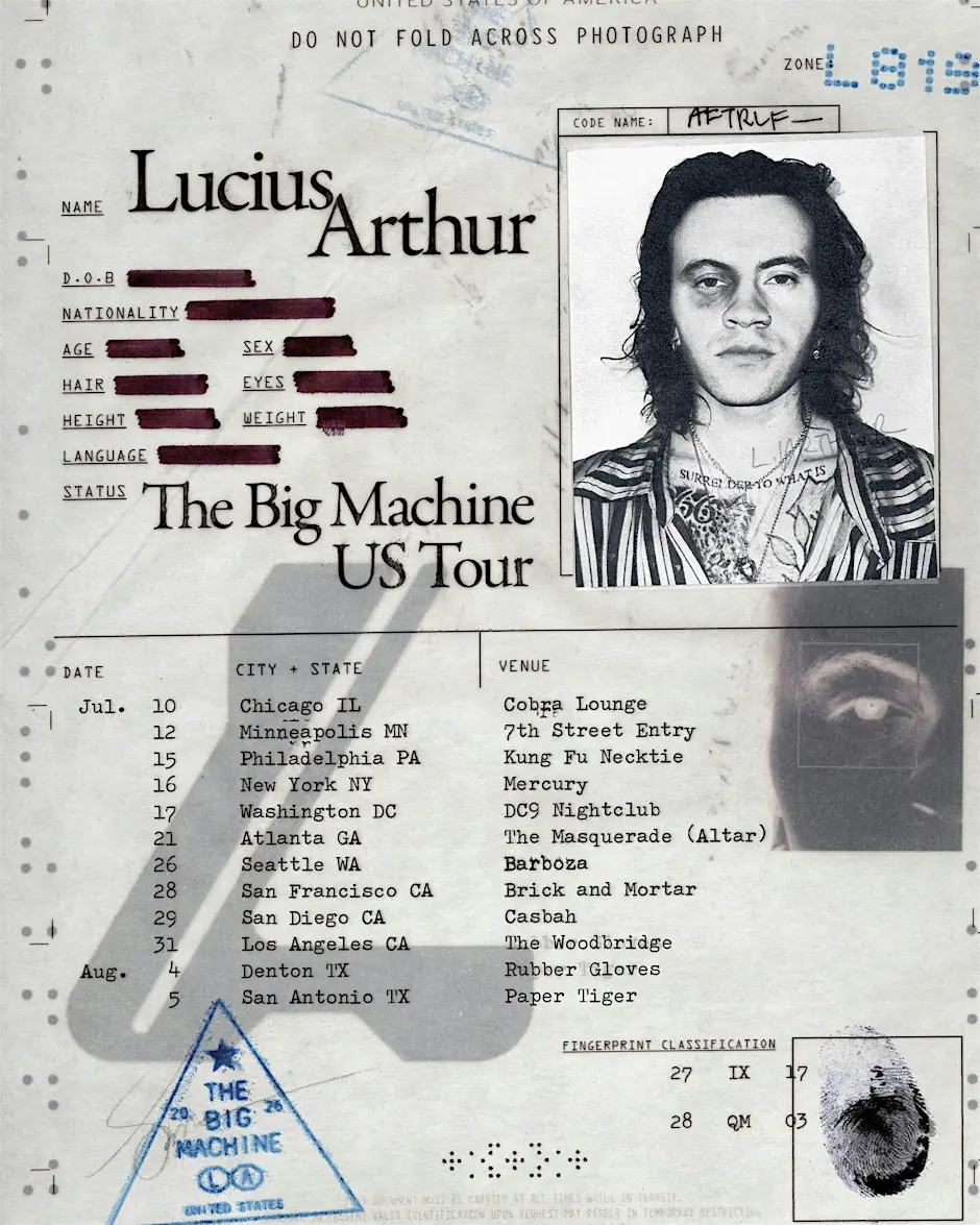 Lucius Arthur @ Brick & Mortar Music Hall
