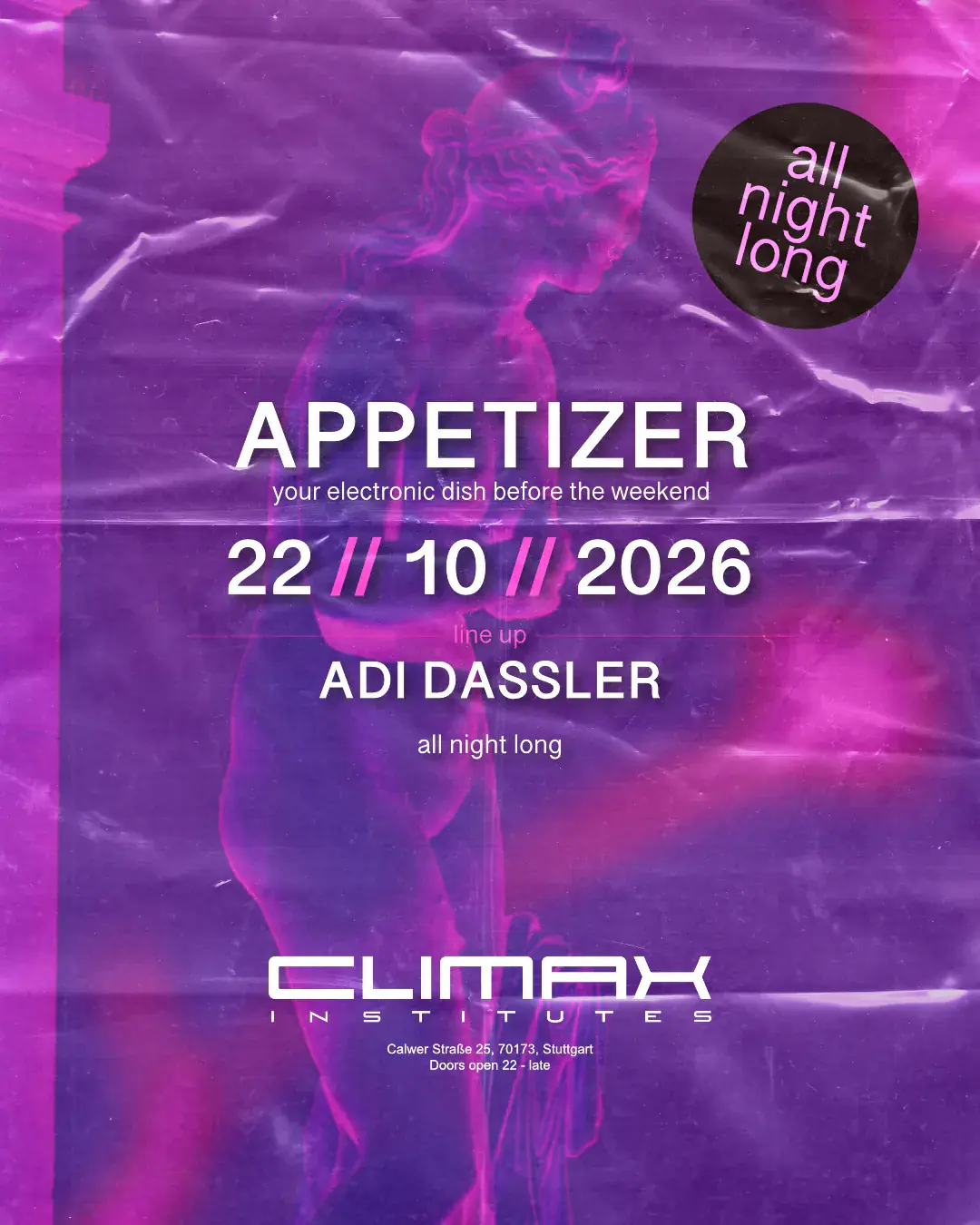 APPETIZER - Adi Dassler ALL NIGHT LONG