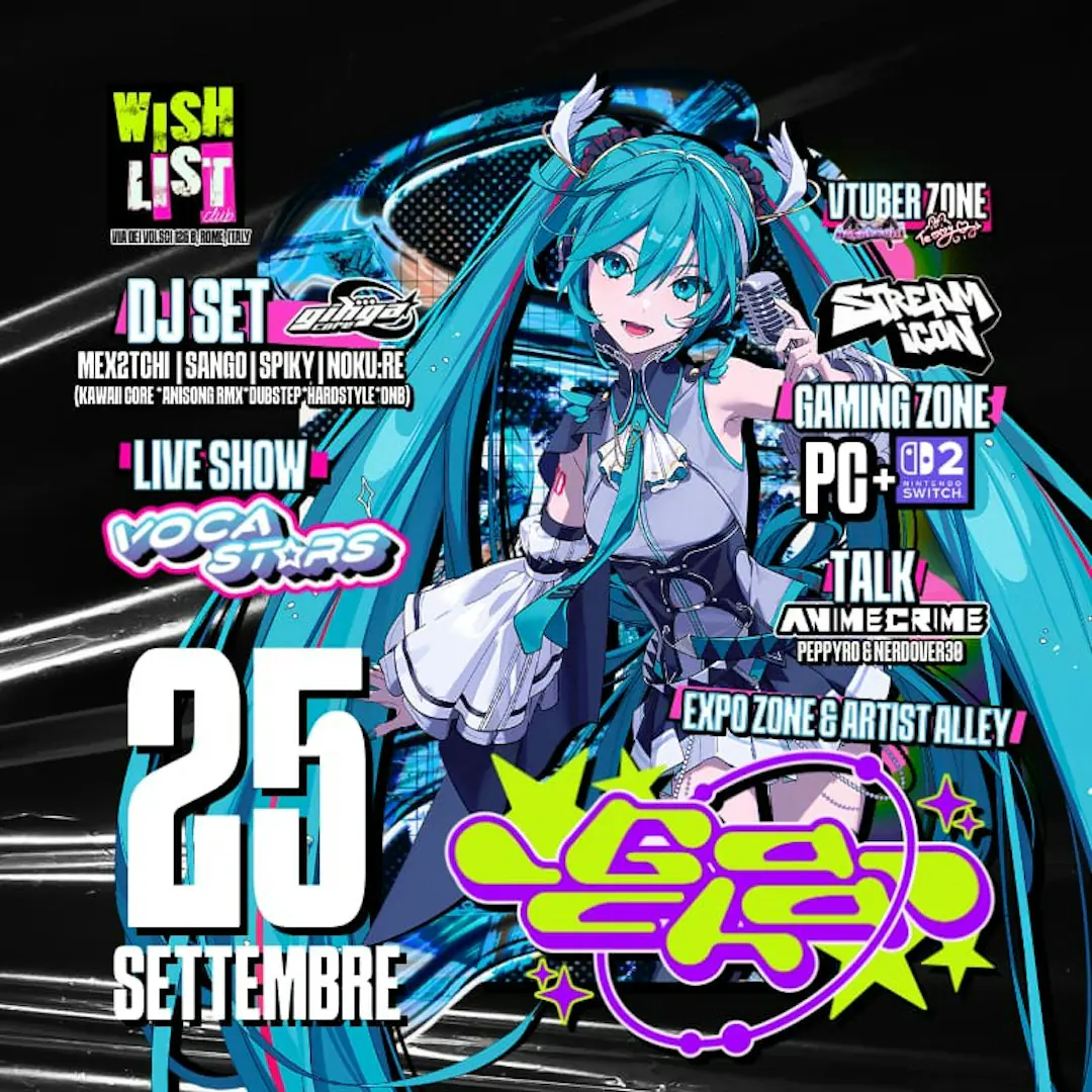 GACHA NIGHT - JAPAN FUTURIST MUSIC PARTY a Roma!
