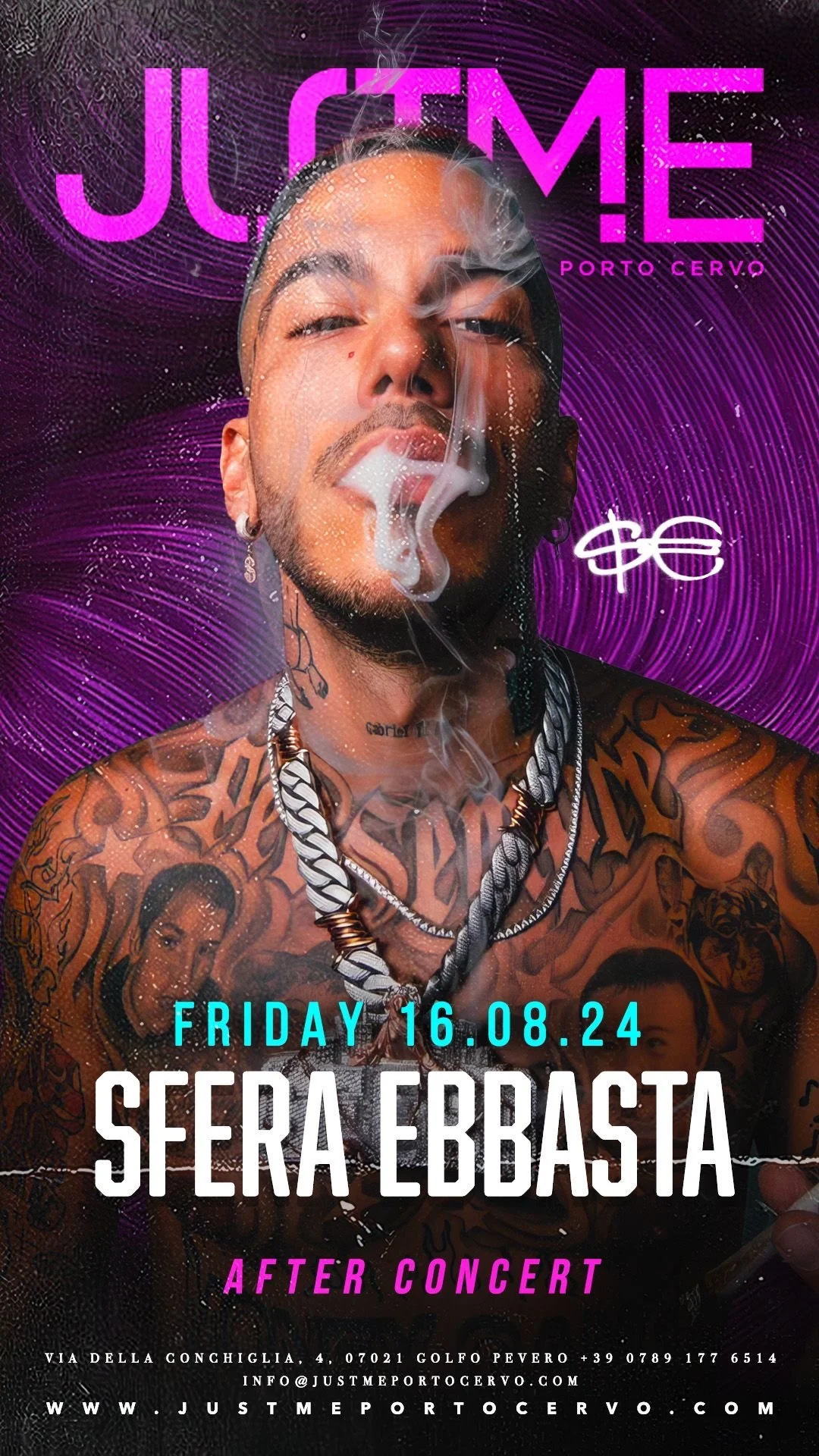 SFERA EBBASTA al JUST ME Porto Cervo