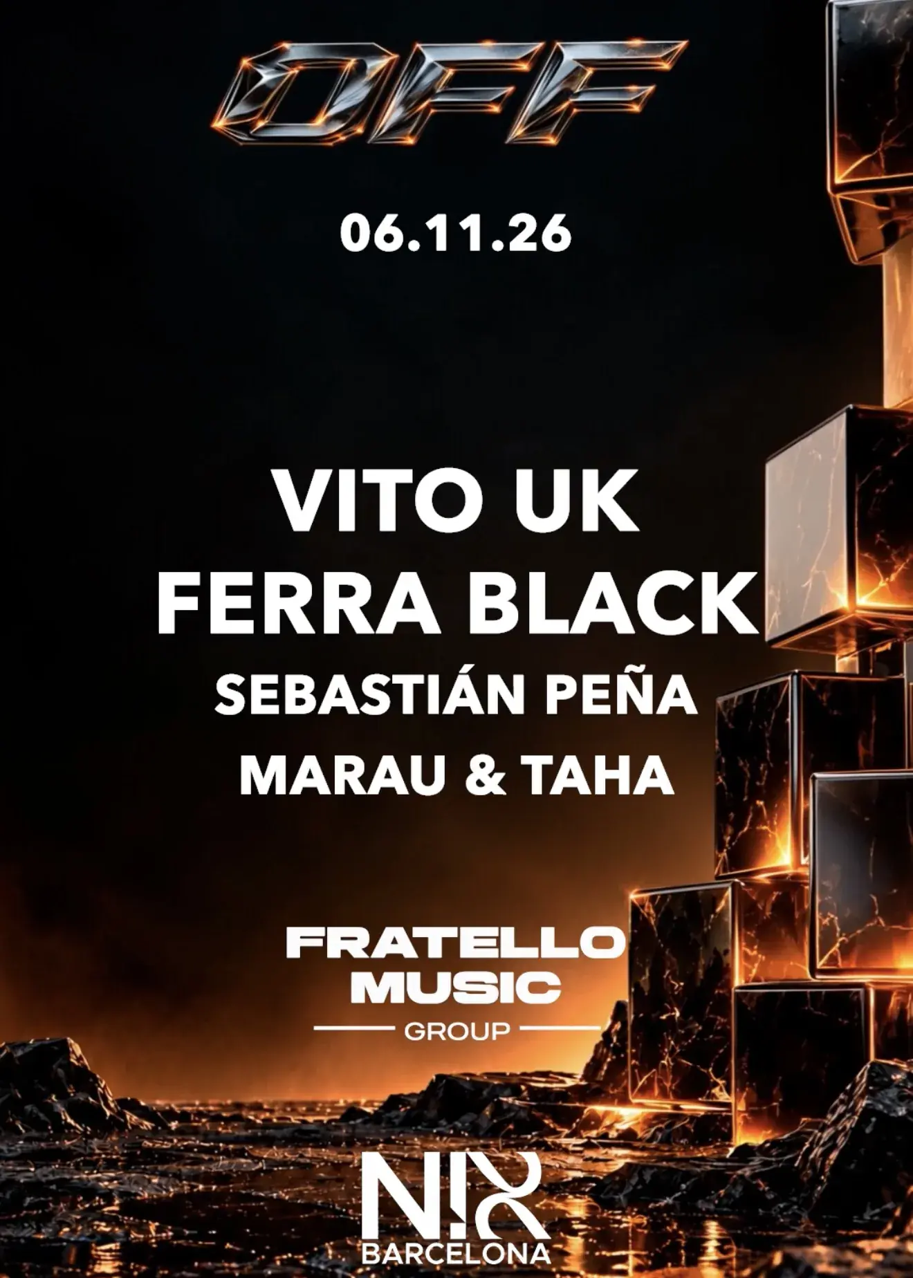 OFF & FRATELLO pres. VITO UK, Ferra Black im Nix