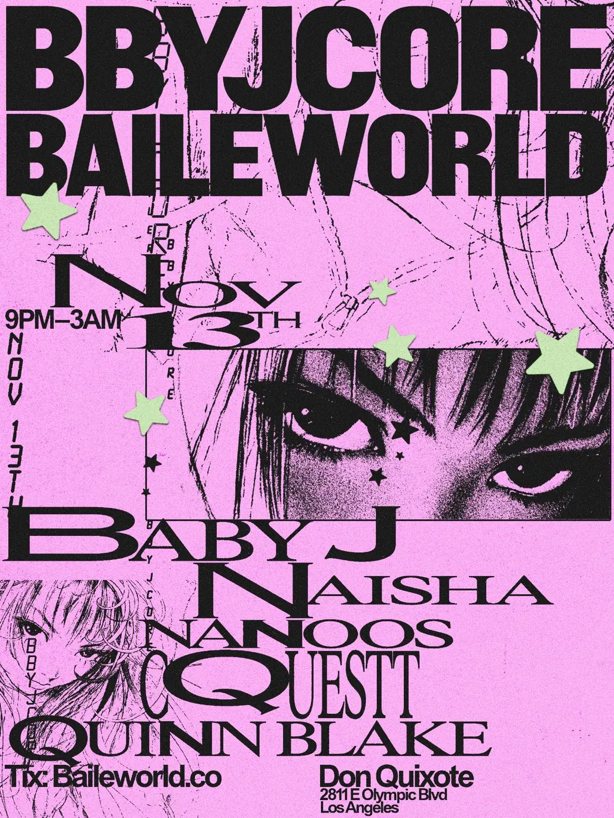 BBYJCORE x BAILE WORLD: Baby J, Naisha, Nanoos, Cquestt & Quinn Blake