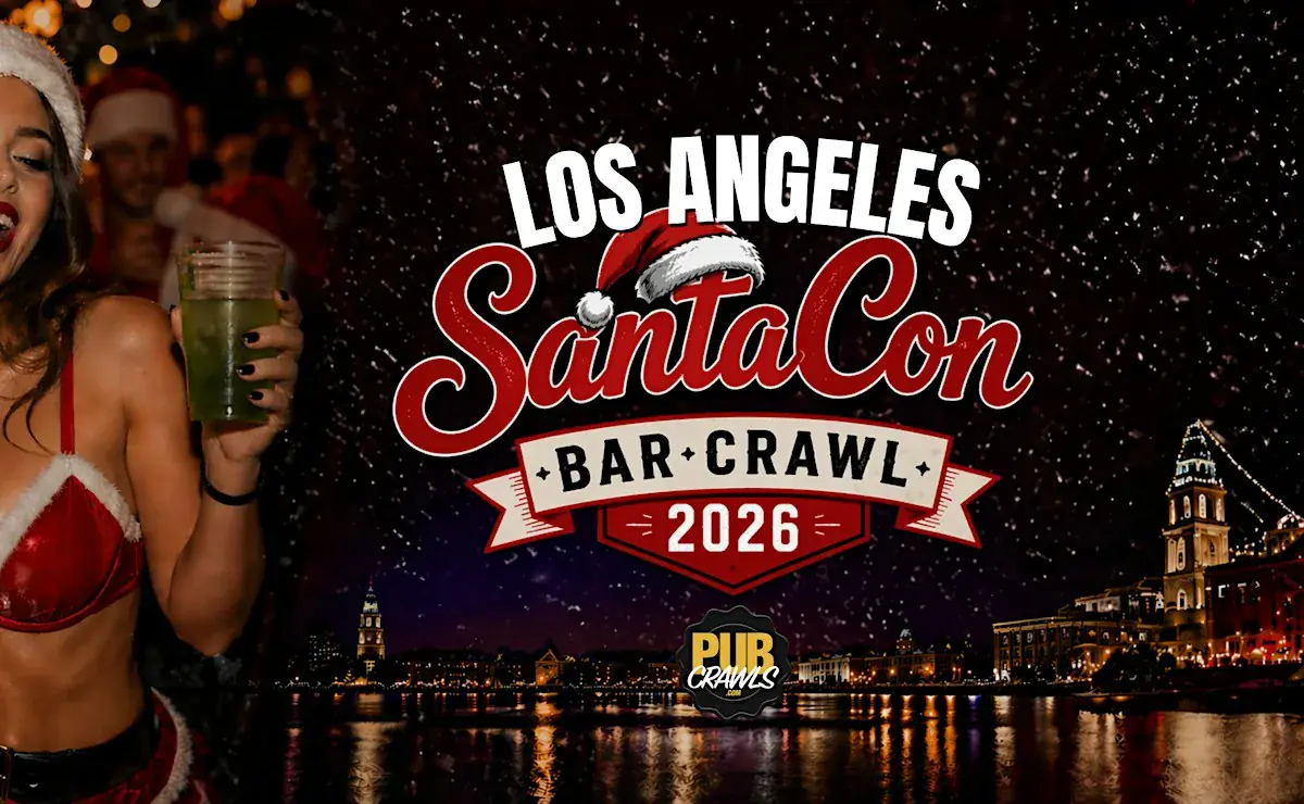 Recorrido de bares SantaCon de Los Ángeles 2026