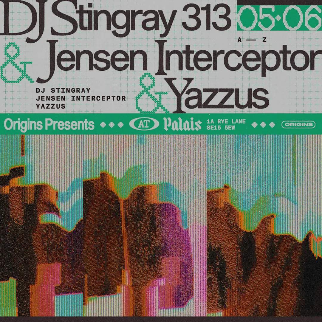 Origins: DJ Stingray 313, Jensen Interceptor & Yazzus