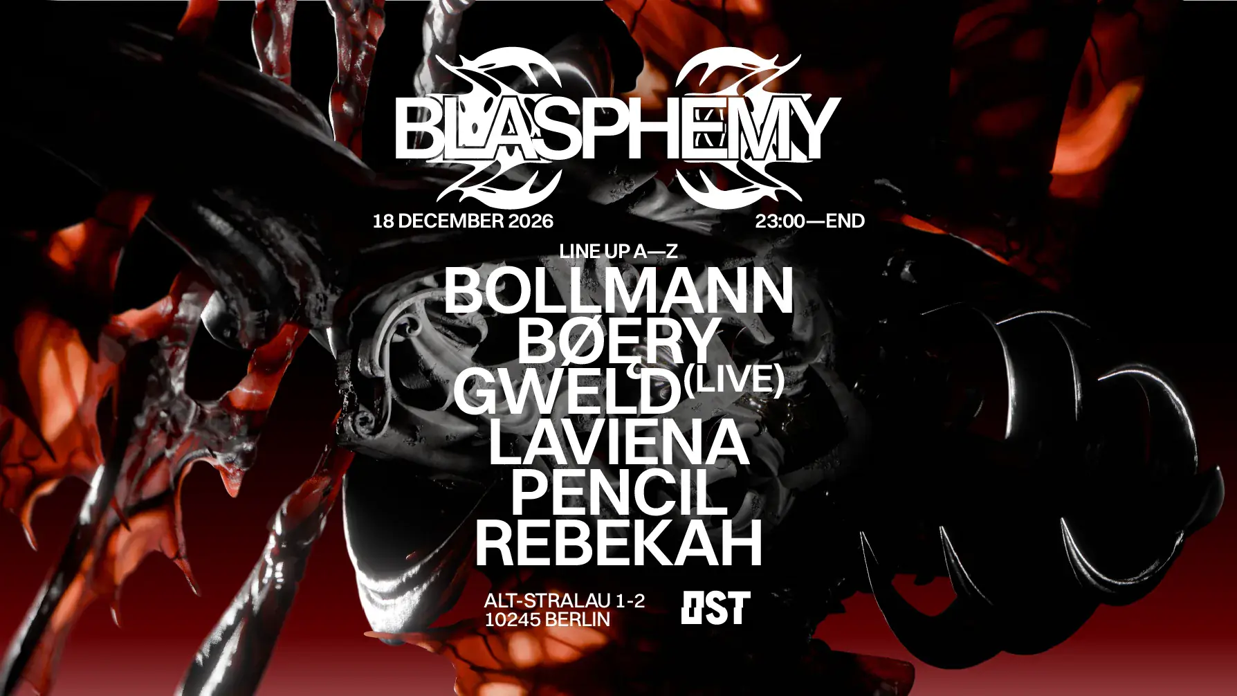 Blasphemy w. Rebekah, BØERY, GWELD (Live)