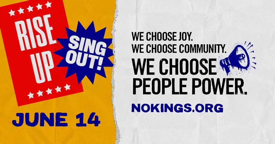 NO KINGS! Rise Up, Sing Out Watch Party @ Manny's