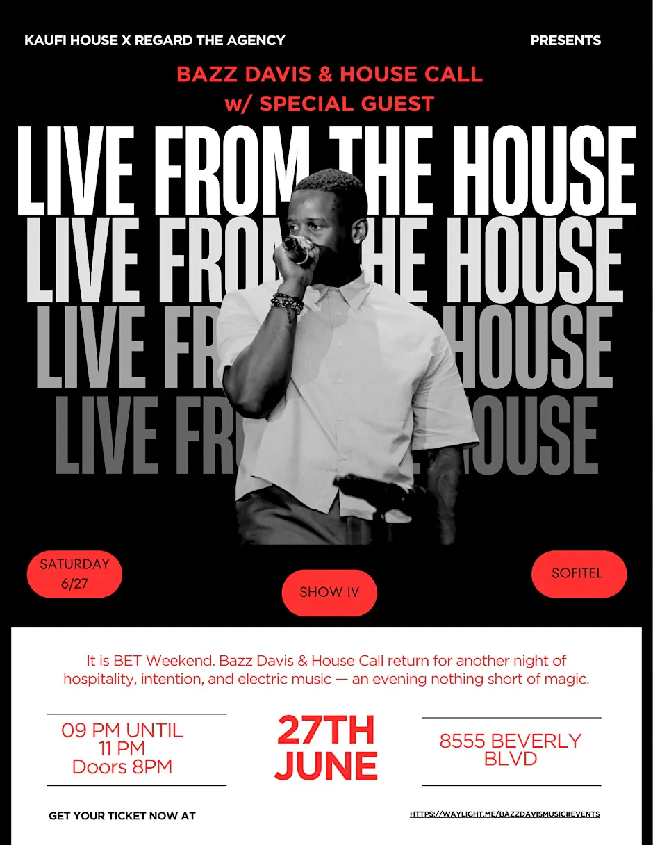 LIVE FROM THE HOUSE (music showcase) 21+