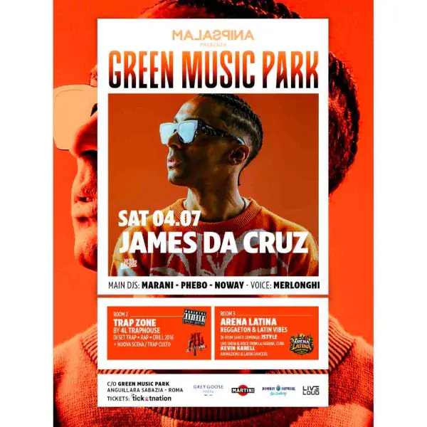MALASPINA presenta GREEN MUSIC PARK w / JAMES DA CRUZ | Malaspina