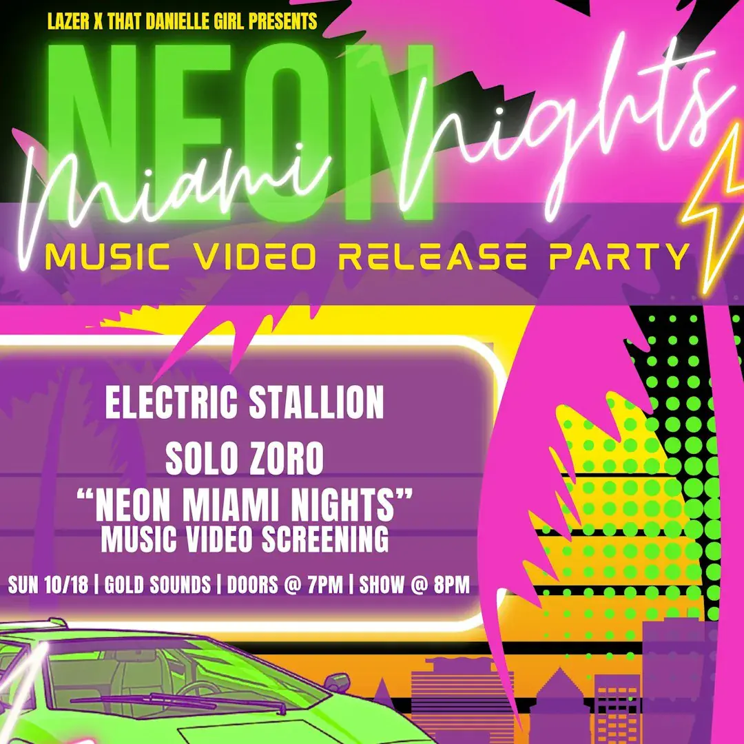 NEON MIAMI NIGHTS Musikvideo-Release-Party
