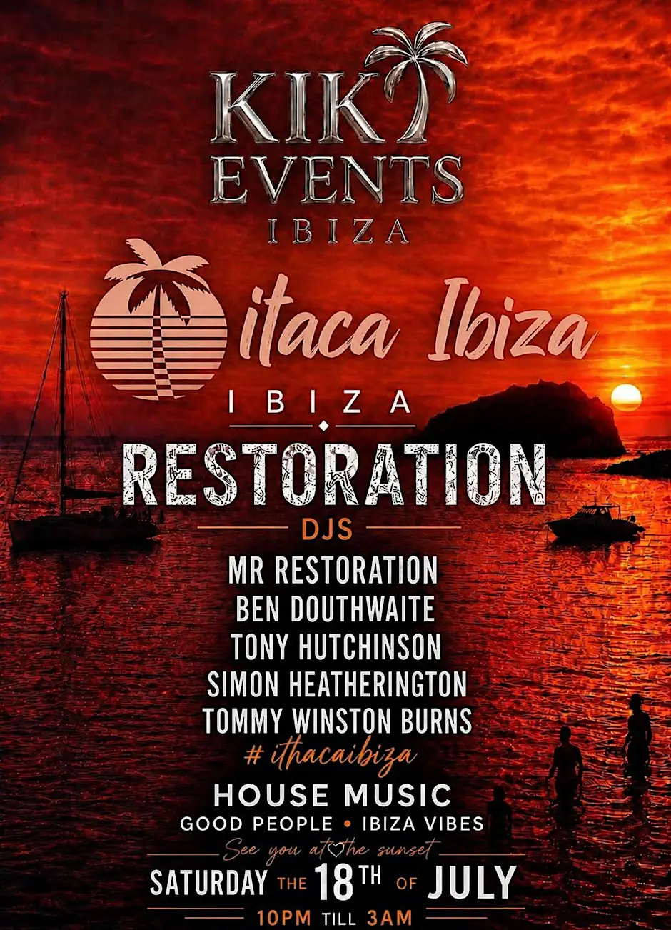 Kiki Events Ibiza Presents Restoration