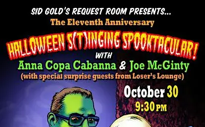 11.ª fiesta anual de karaoke de Halloween en Sid Gold's Request Room