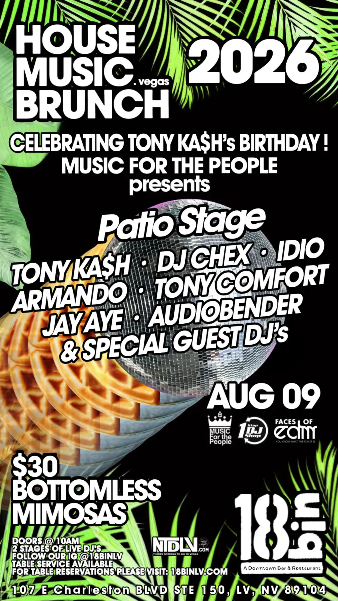 BRUNCH! HOUSE MUSIC SUNDAYS