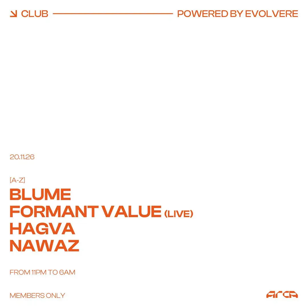 Evolvere mit Blume + Formant Value (live) + Hagva + Nawaz