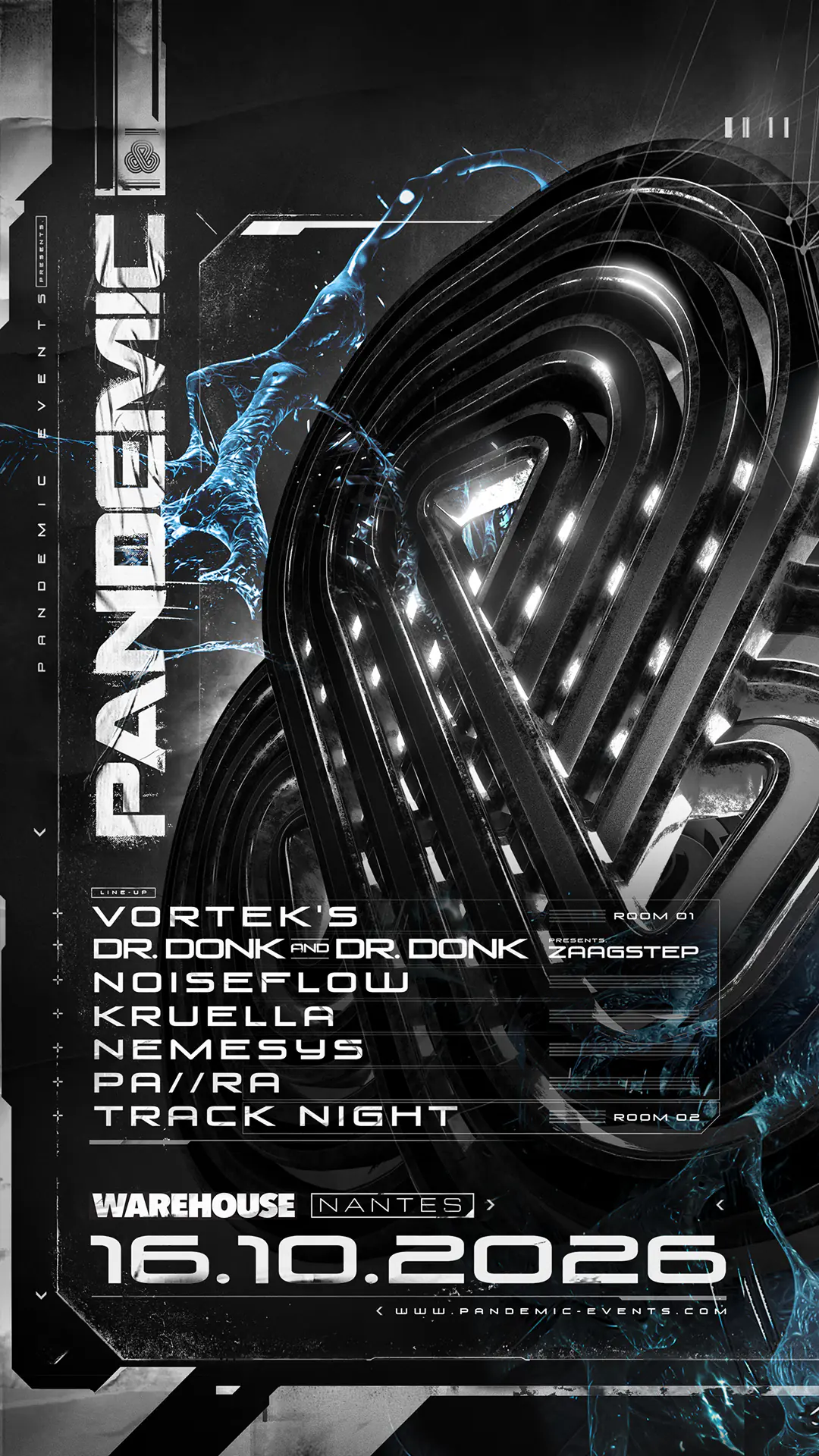 PANDEMIC W / Vortek's - Dr Donk - Noiseflow - Kruella - Pa / / ra - Nemesys