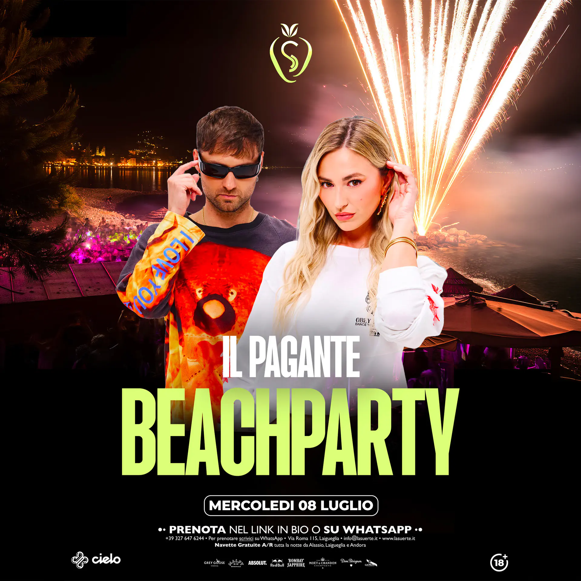 IL PAGANTE on the beach