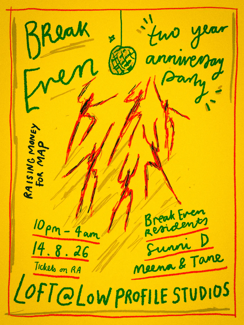 Break Even Two Year Anniversary Party with Sunni D, Meena & Tane and Break Even Residents