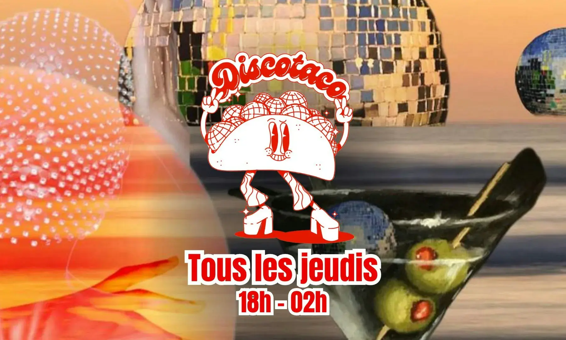 Discotaco: disco, paillettes & tacos partout!