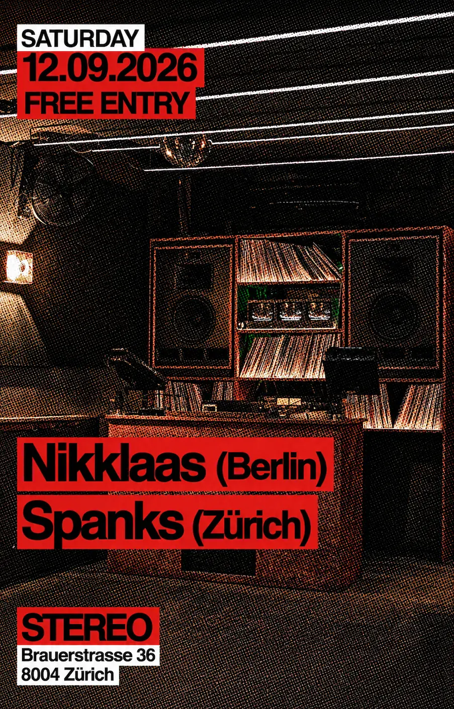 [STEREO - FREE ENTRY] W / Nikklaas & Spanks