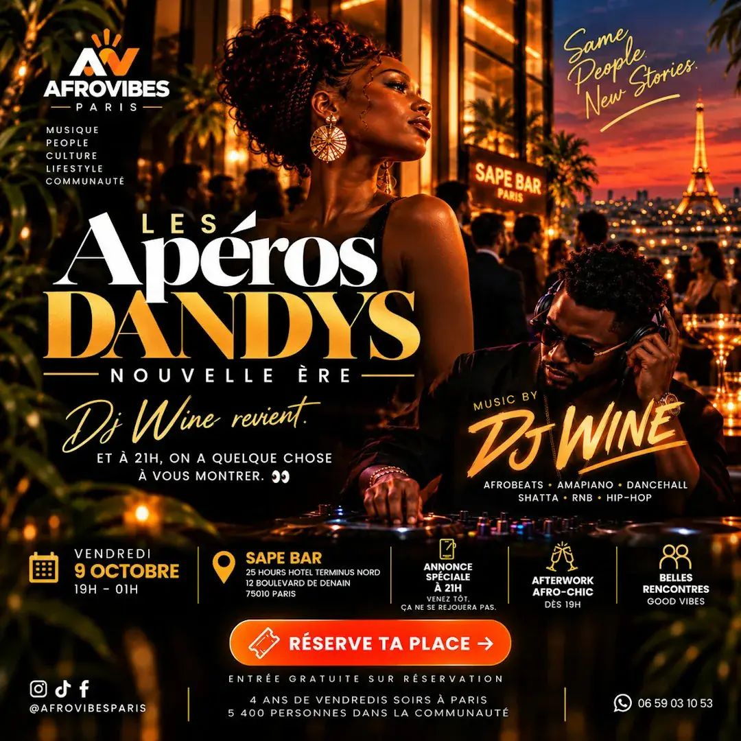 Les Apéros Dandys - Ton afterwork Afro-Parisien