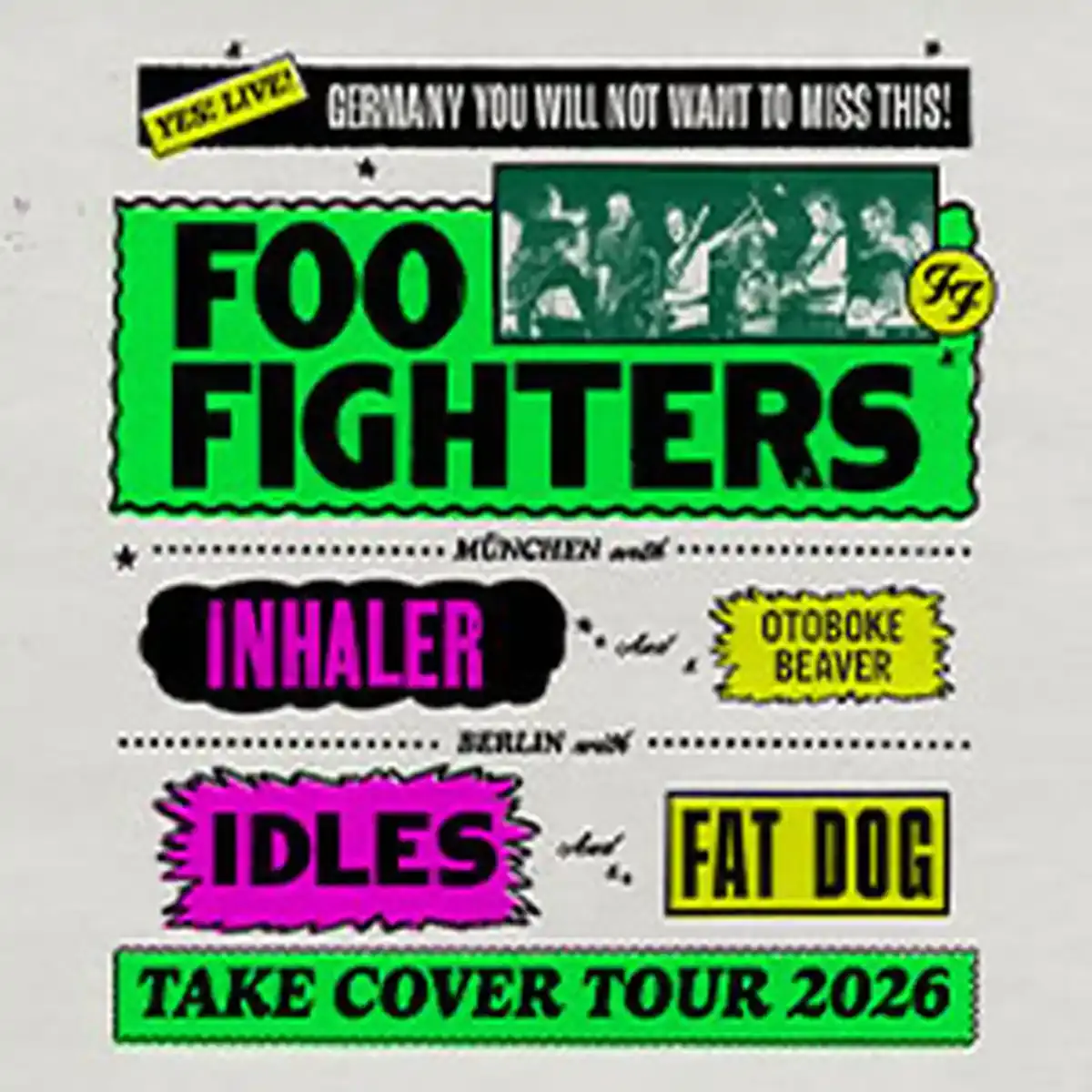 Foo Fighters Live at Olympiastadion Berlin - Take Cover Tour 2026