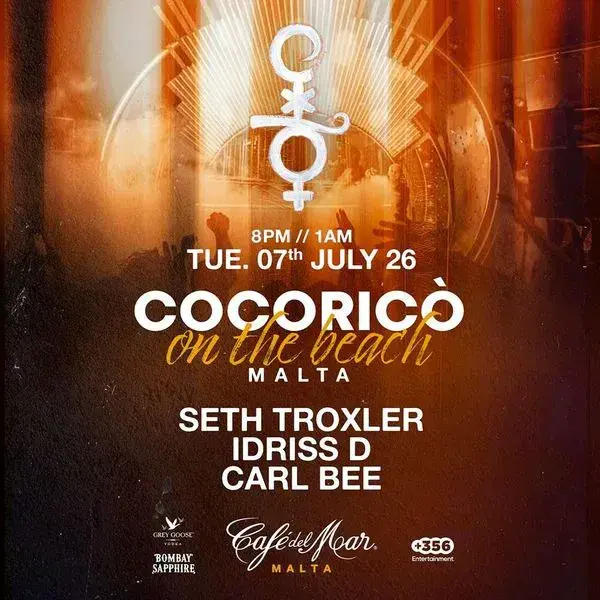 Cocorico on the Beach al Café Del Mar Malta