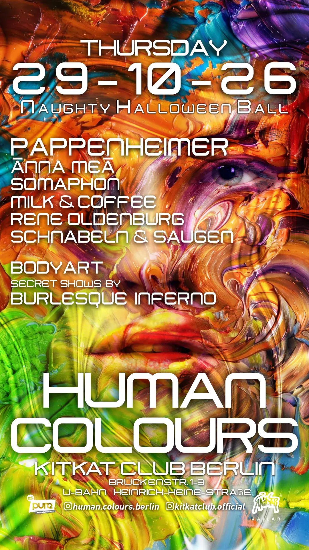 Human Colours 'Naughty Halloween' w / Pappenheimer, Ānna Meā & Somaphon