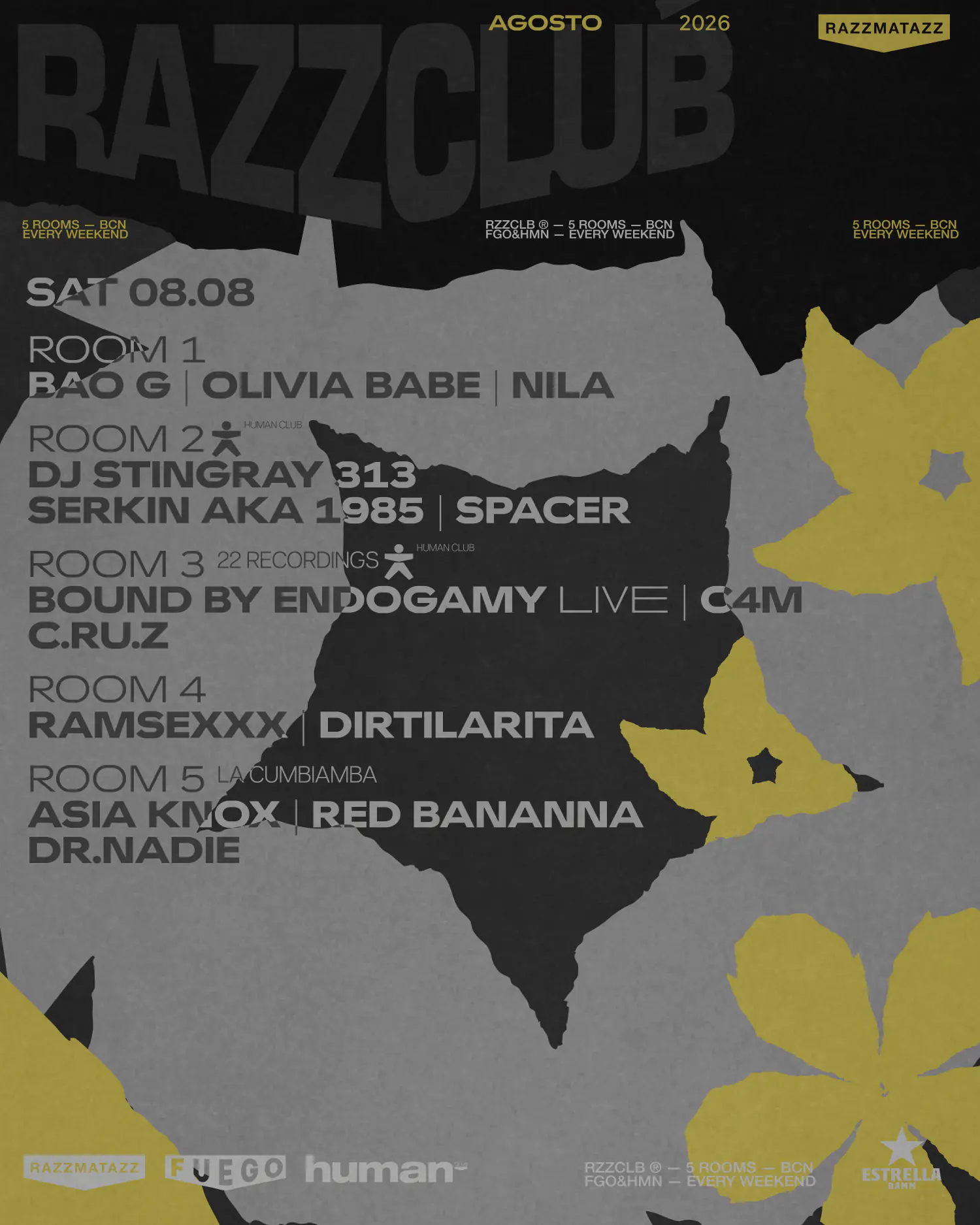 RAZZCLUBS: Bao G + DJ Stingray 313 + Bound by Endogamy Live
