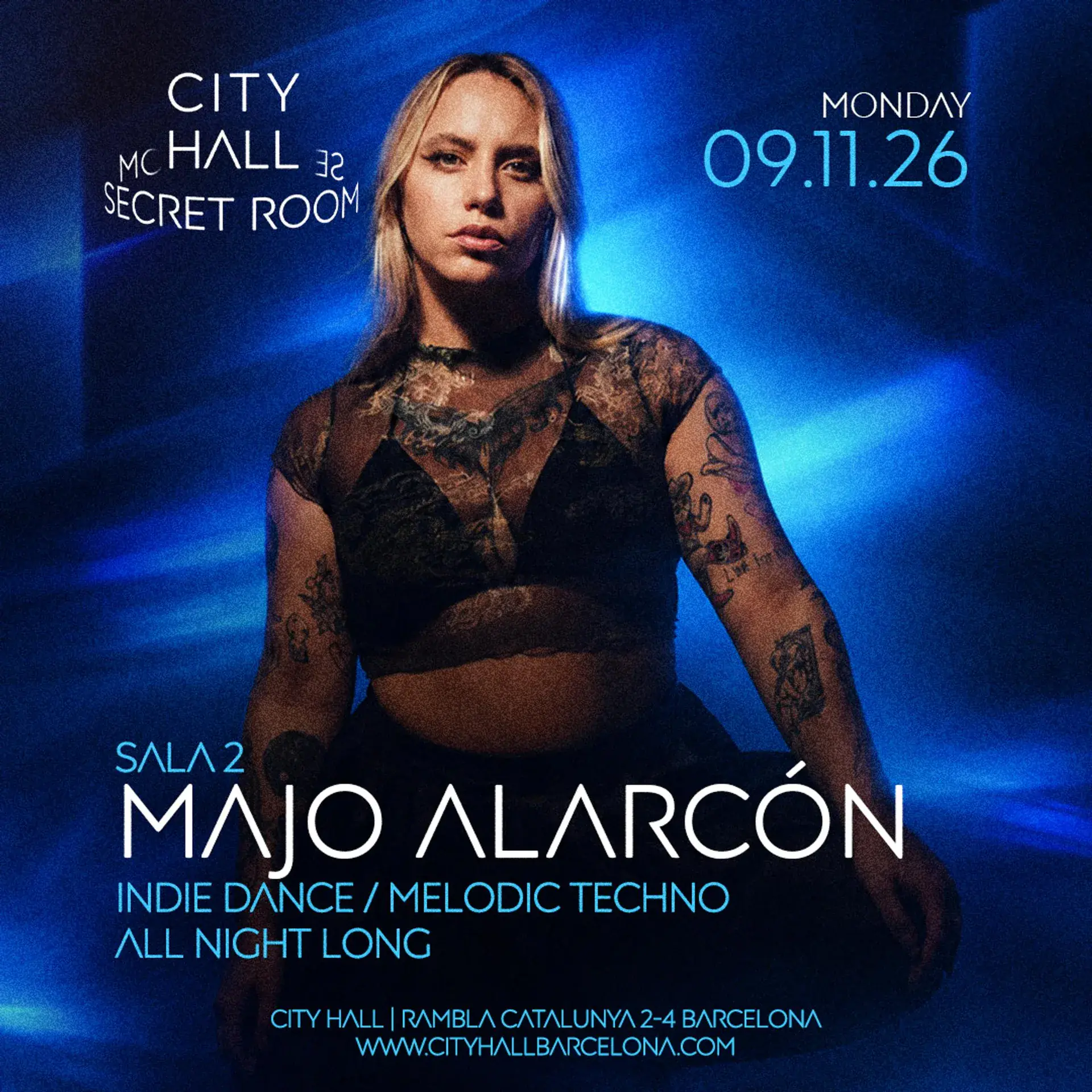 MAJO ALARCÓN | SECRET ROOM | INDIE DANCE / MELODIC TECHNO ALL NIGHT LONG
