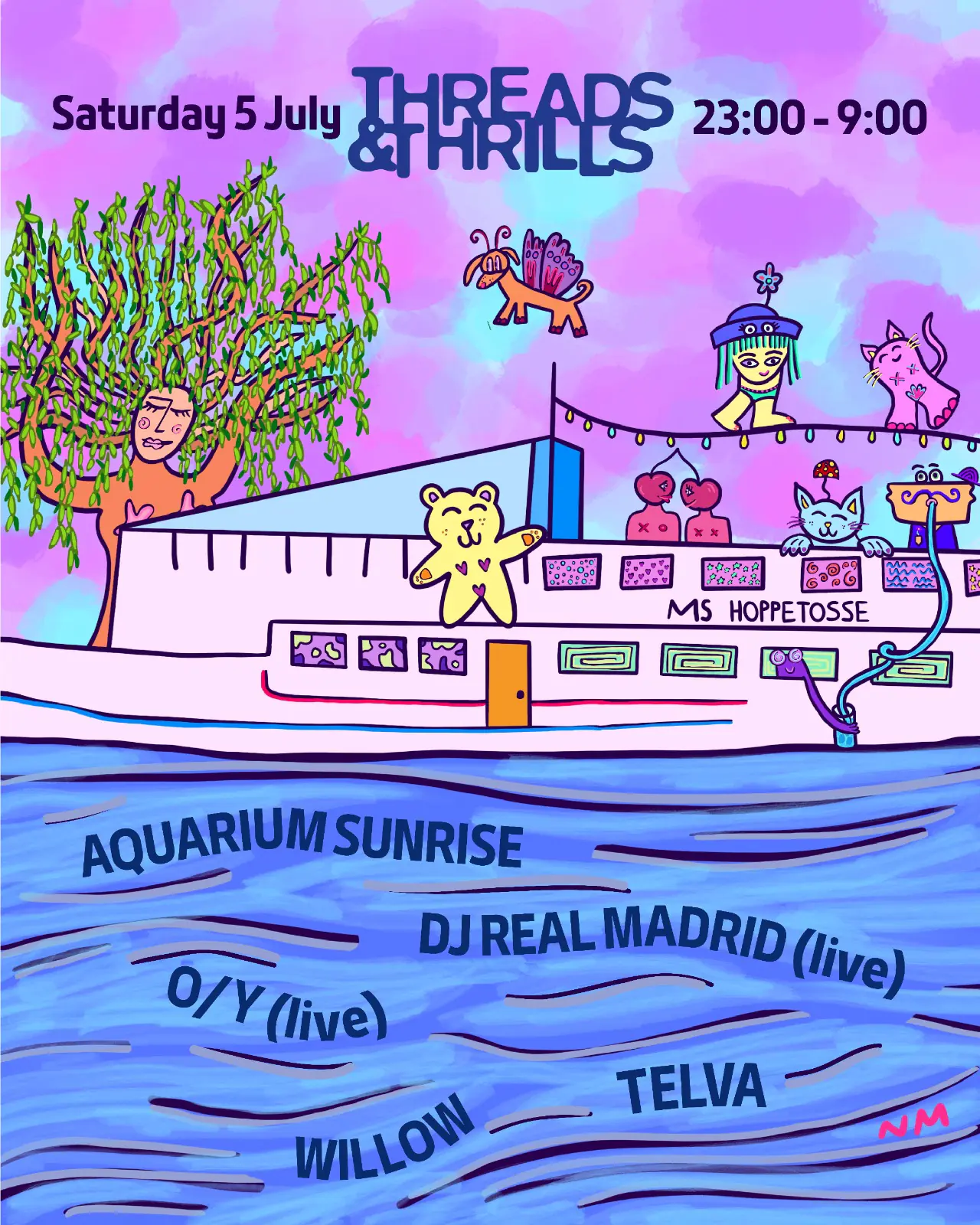 Threads & Thrills: Willow, Telva, O / Y Live, DJ Real Madrid
