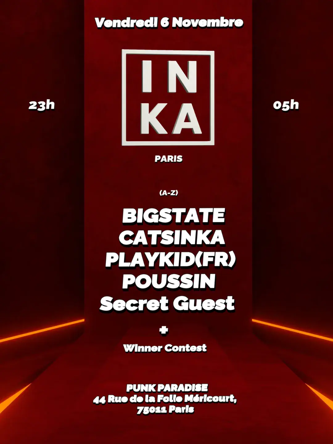 INKA: Paris w / Catsinka, Bigstate, Playkid, Poussin