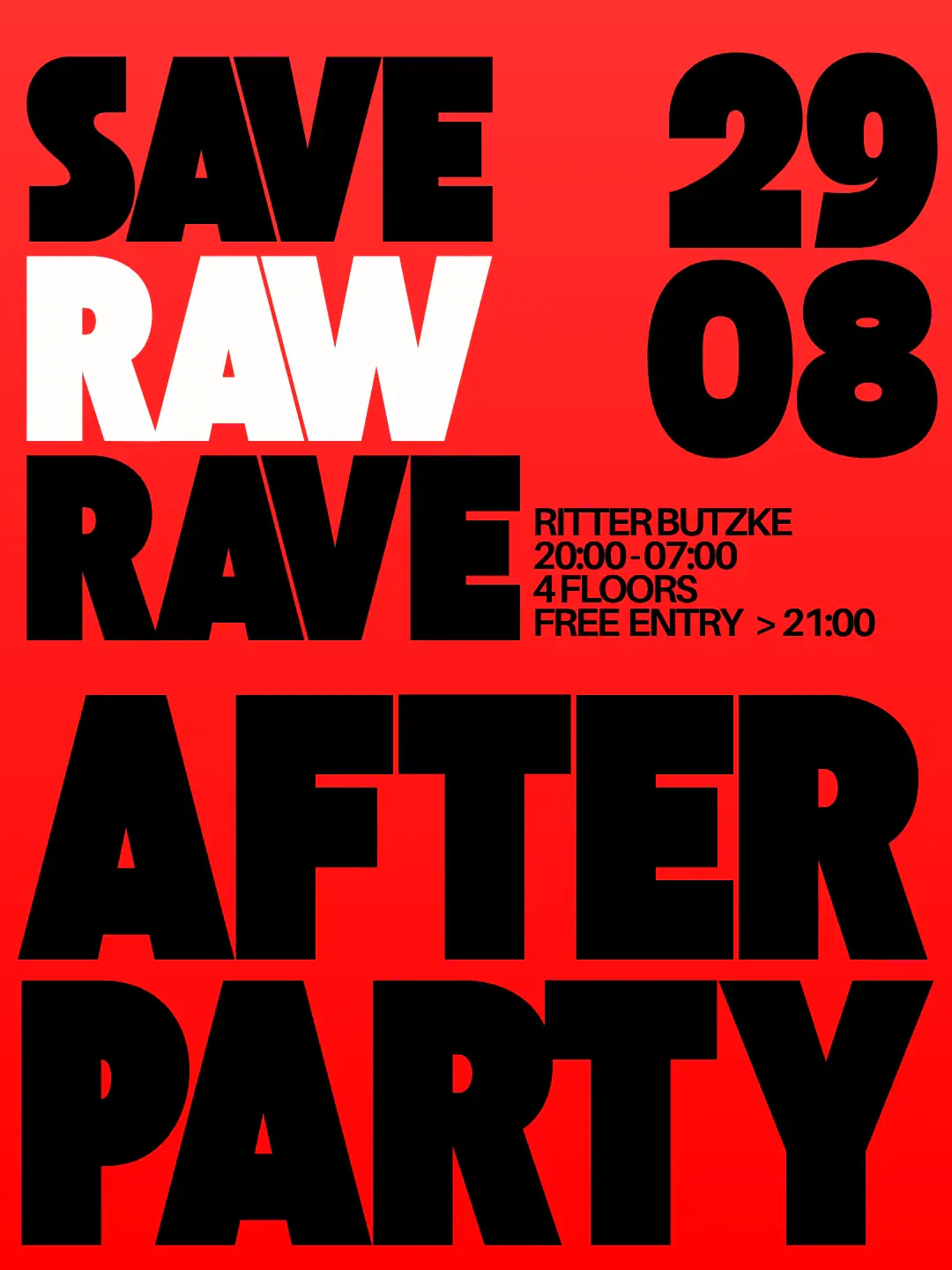 SAVE RAW RAVE Afterparty