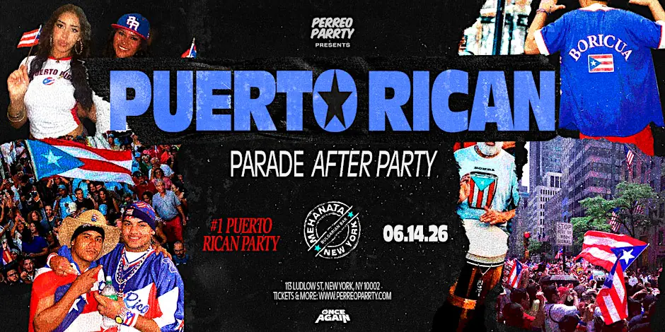 #1 Puerto Rican Parade After Party at Legendary Mehanata 18+