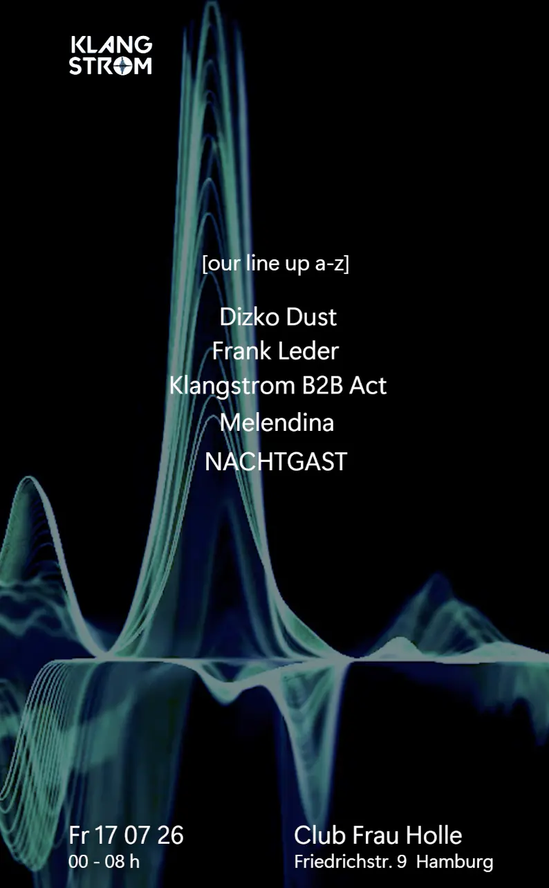 KLANGSTROM with DIZKO DUST, Frank Leder, KLANGSTROM, MELENDINA, NACHTGAST