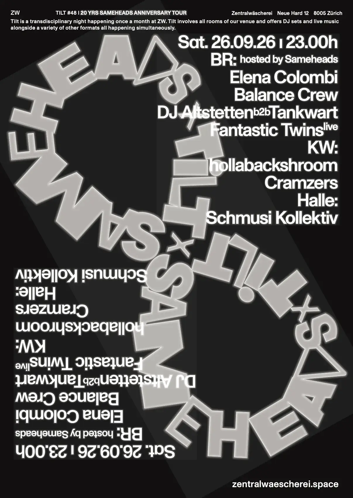 TILT / 20 YRS SAMEHEADS ANNIVERSARY TOUR